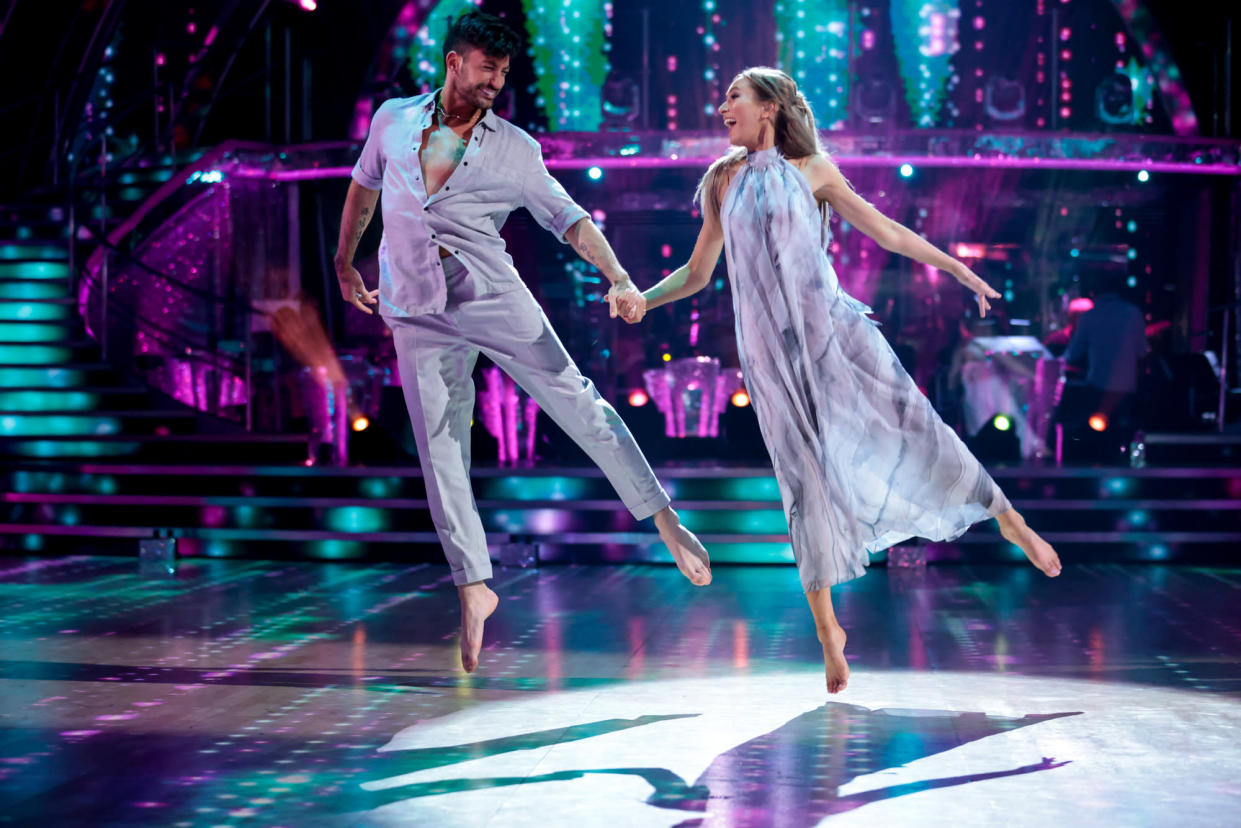 WARNING: Embargoed for publication until 20:00:01 on 13/11/2021 - Programme Name: Strictly Come Dancing 2021 - TX: 13/11/2021 - Episode: n/a (No. n/a) - Picture Shows: **DRESS REHEARSAL - EMBARGOED UNTIL 20:00 HRS ON SATURDAY 13TH NOVEMBER 2021** Giovanni Pernice, Rose Ayling-Ellis - (C) BBC - Photographer: Guy Levy