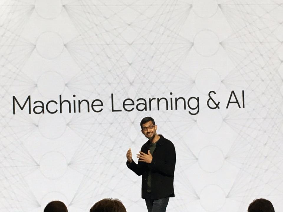 google event sundar pichai machine learning AI