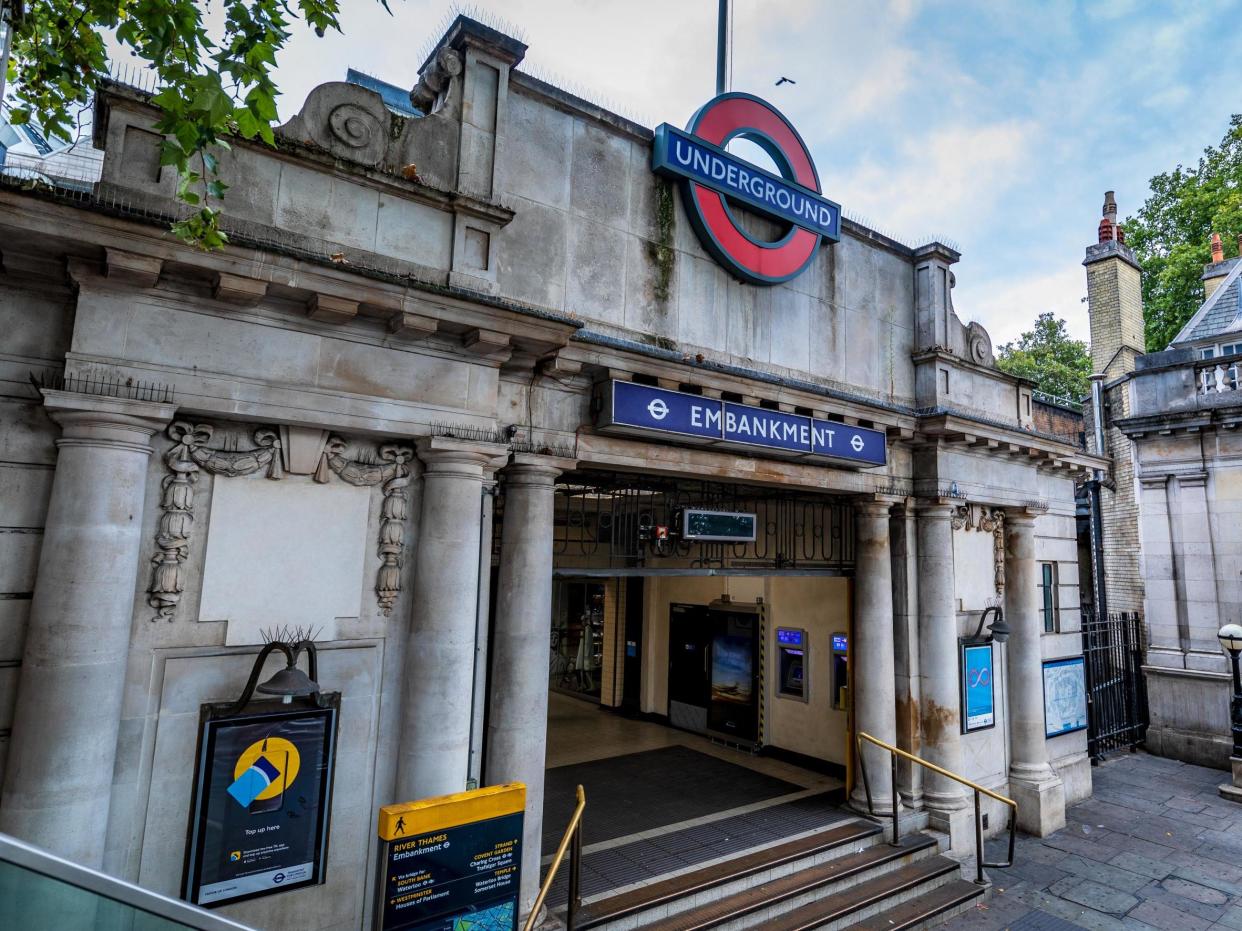 The offence took place at Embankment station in London: Getty iStock