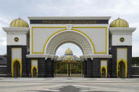 The National Palace is seen in Kuala Lumpur, Malaysia, Sunday, Oct. 25, 2020. National Palace statement says Malay rulers has decided not to accede to Prime Minister Muhyiddin Yassin's request to declare a state of emergency. (AP Photo/Vincent Thian)