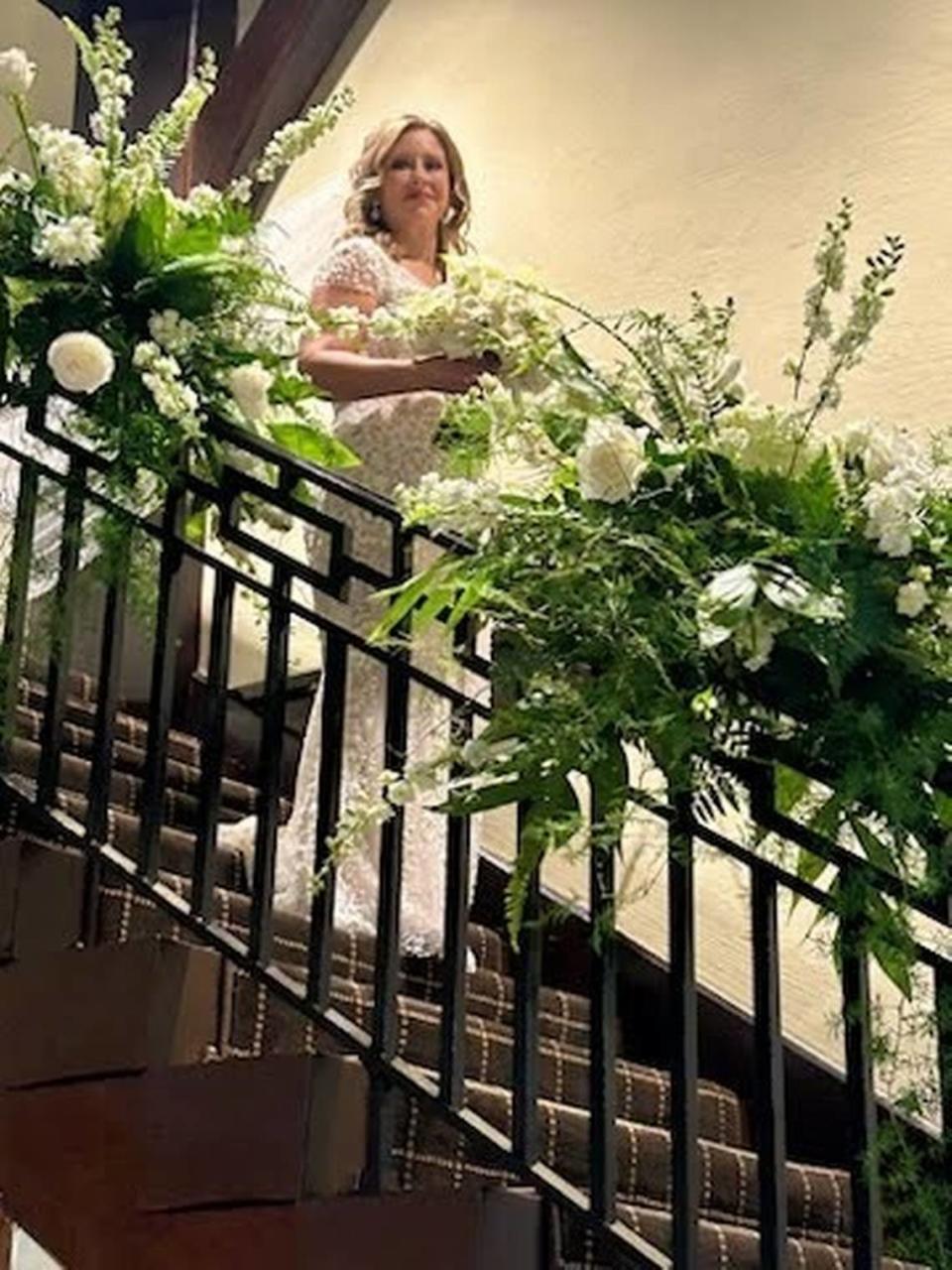 Former WLEX news anchor Nancy Cox was married in a ceremony on May 25 at Keeneland in the clubhouse.