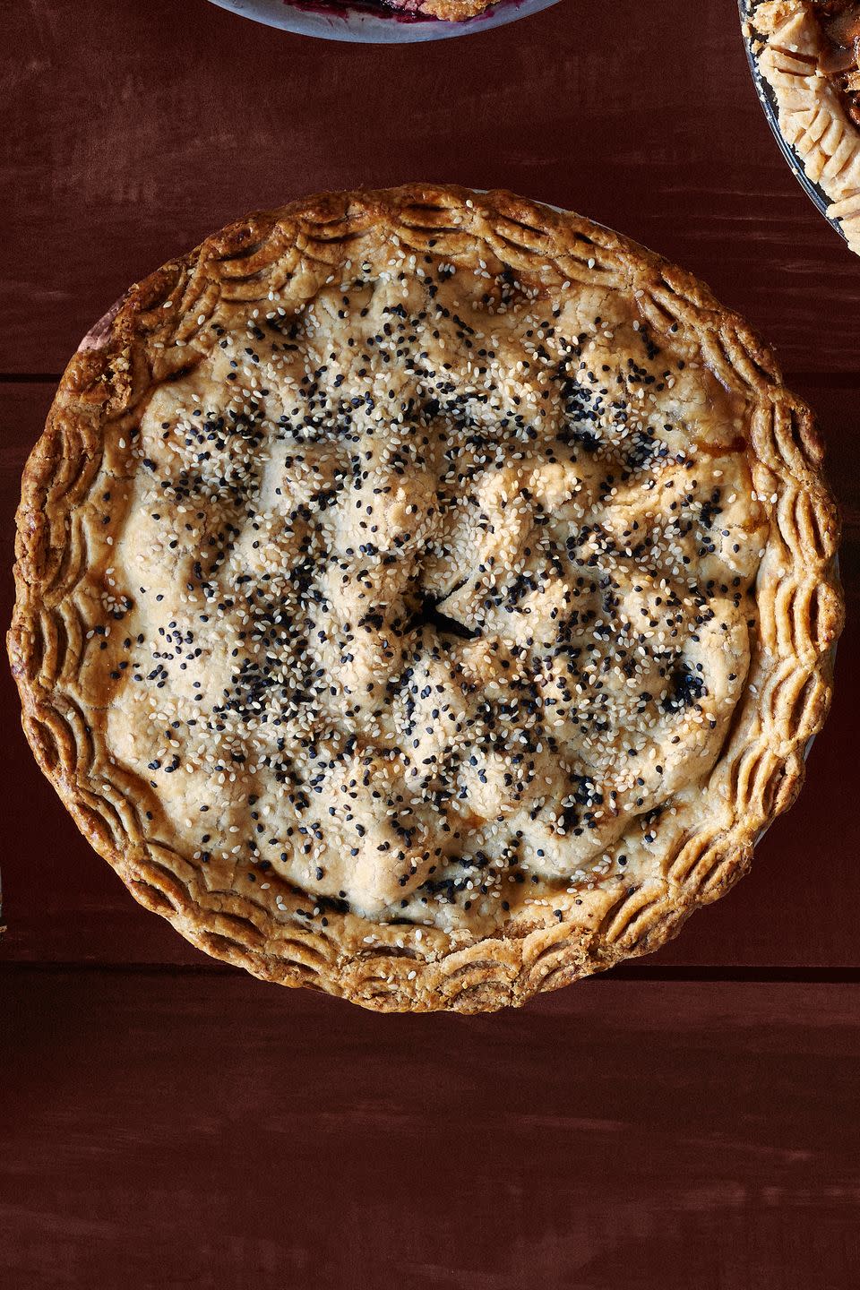 Pear, Date, and Sesame Pie