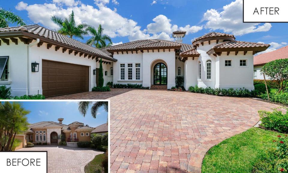 London Bay Renovation reimagined exterior and interior spaces for a private residence in Miromar Lakes Beach & Golf Club. The result was an award-winning design recognized by CBIA’s Sand Dollar Awards for Best Whole House Remodel.