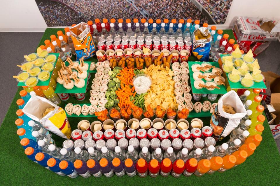 These Snack Stadiums Will Impress Literally Everyone At Your Super Bowl Party