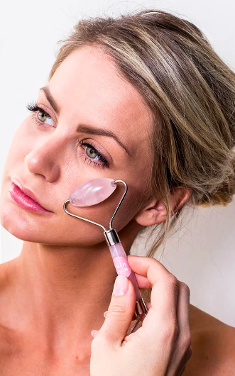 Rose Quartz Crystal Facial Roller. Image via Nordstrom. 