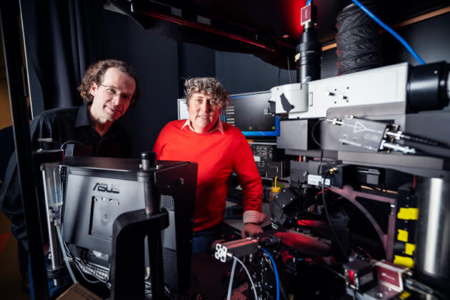 Allen Institute neuroscientists Michael Buice and Saskia de Vries are two of the lead authors of a newly published study delving into the mechanics of mouse vision processing. (Allen Institute Photo)