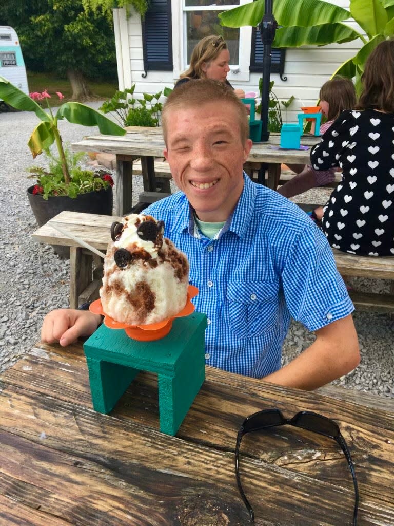 One of Will Spiess' favorite delights was cooling off with a large shaved ice.