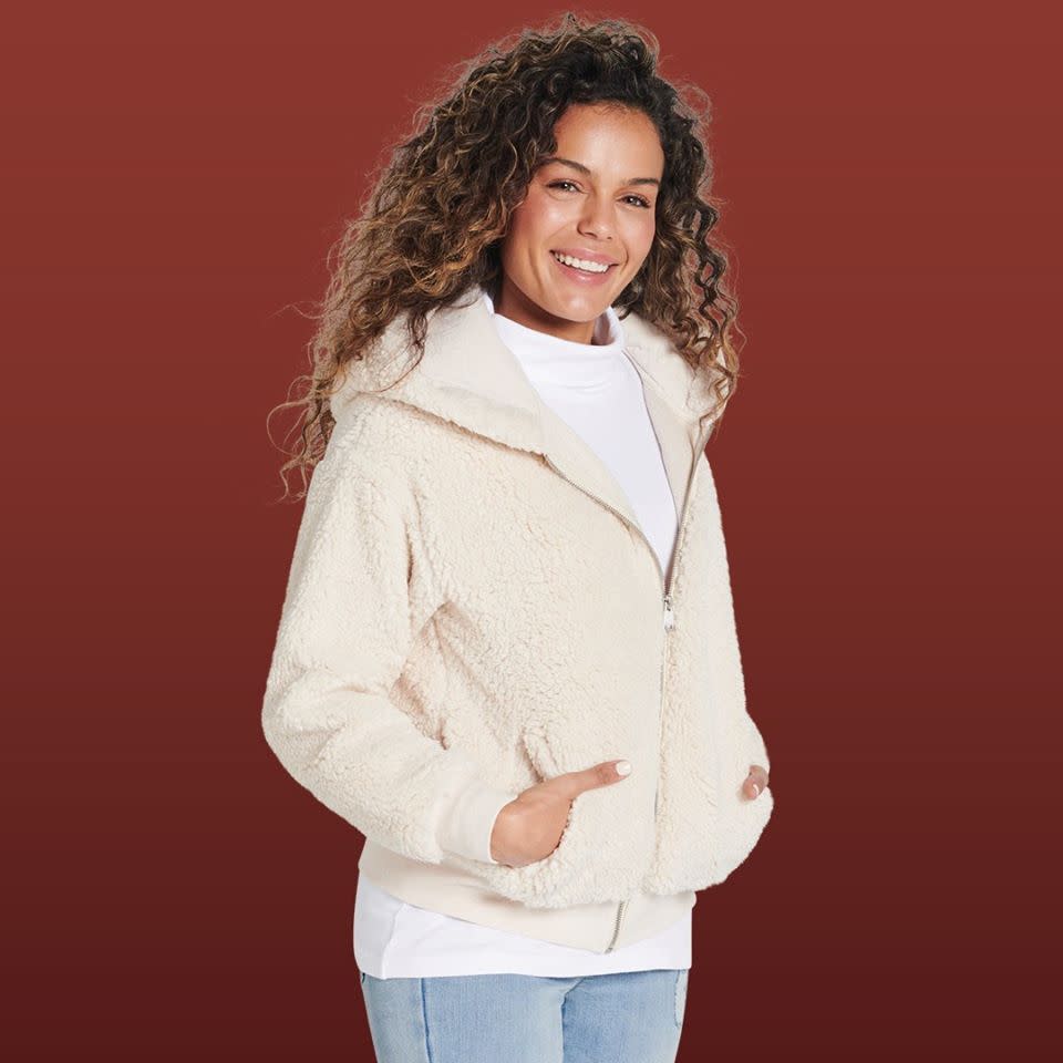 The Best & Less Teddy Bomber woman's jacket $25 sells out online