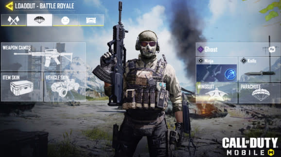 Call of Duty: Mobile -- Battle Royale mode lets you choose from six classes.