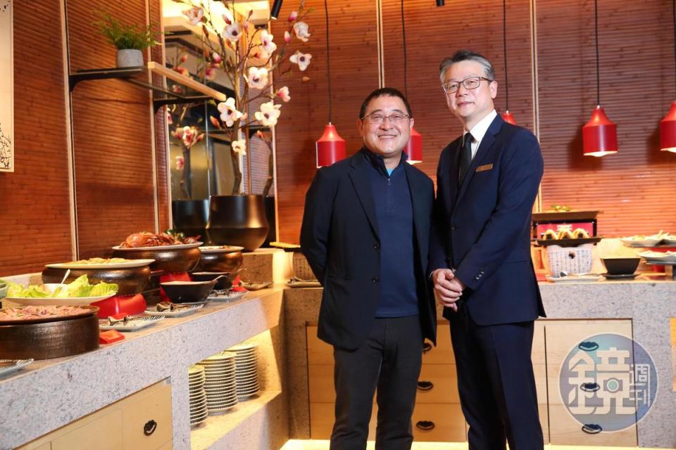 欣葉執行董事李鴻鈞（左）與NAGOMI經理陳君宇（右）打造升級版和食Buffet。