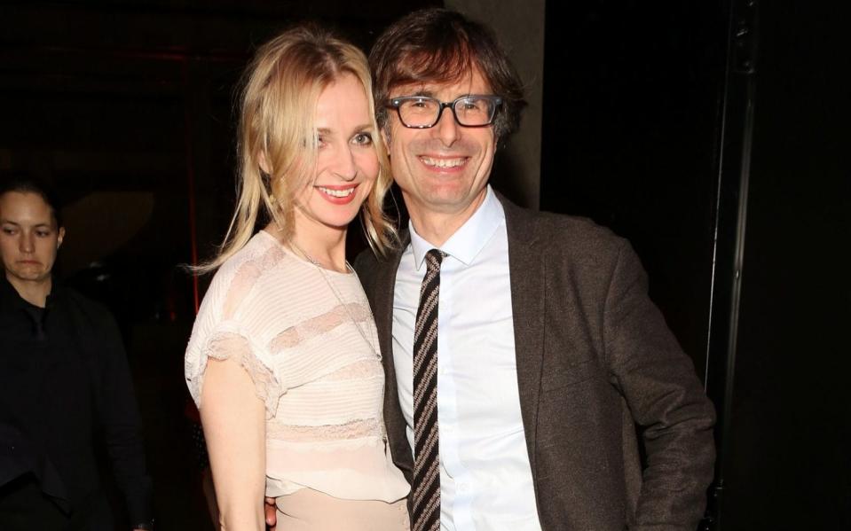 Robert Peston with long-term girlfriend Charlotte Edwardes - Getty Images Contributor