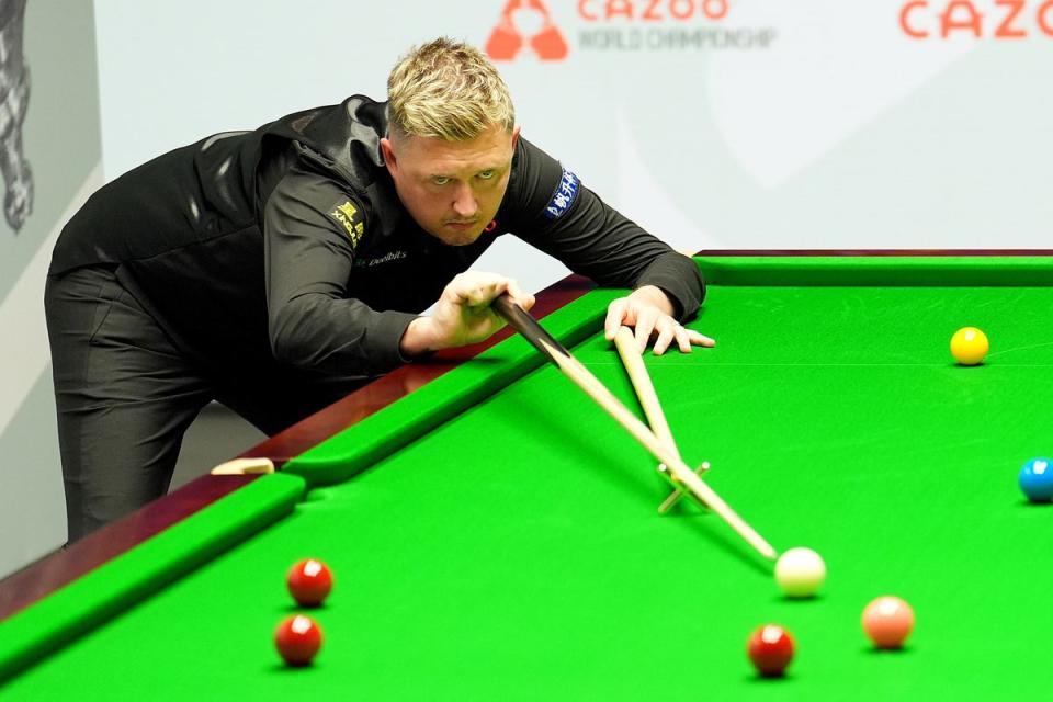 Kyren Wilson is seeking a first Triple Crown title (PA Wire)