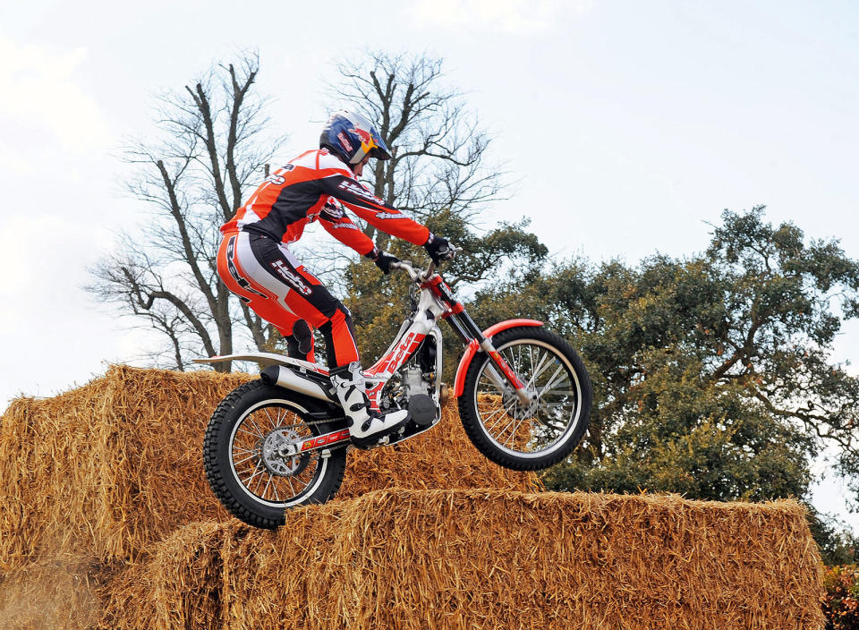 <p>Ever seen the video of trials ace <strong>Dougie Lampkin </strong>riding around/inside/on top of Goodwood House? Go to it immediately. Trials riding is amazingly good fun. In no other form of motorsport does speed play such little part. Gas Gas makes bikes from <strong>125cc </strong>to <strong>300cc</strong>, and not even the latter has more than <strong>50bhp</strong>.</p>