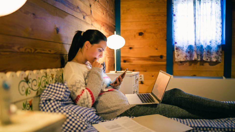 Women working at home.