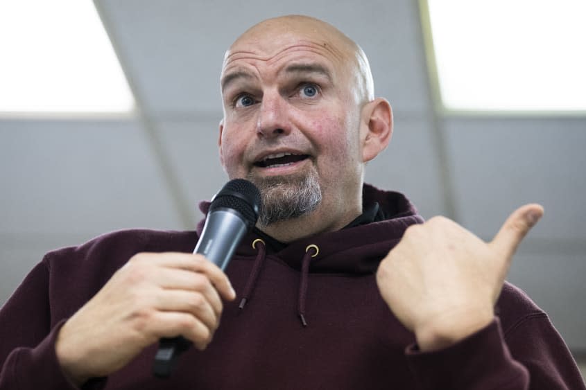 Lt. Gov. John Fetterman, the Democratic Senate nominee for Pennsylvania