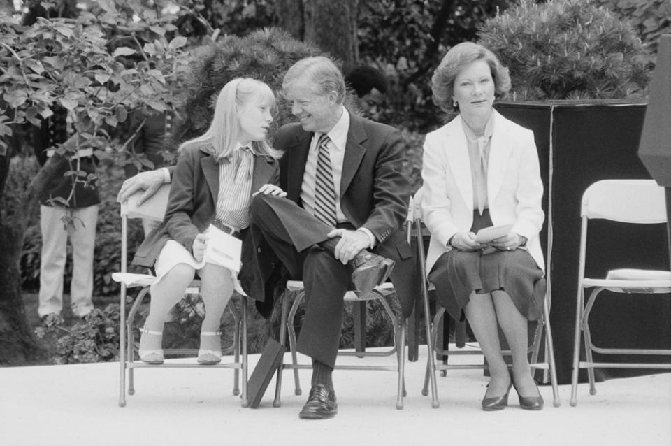 President Jimmy Carter at the inaugural ceremony for the Department of Education in 1980. (Valerie Hodgson/Getty Images)
