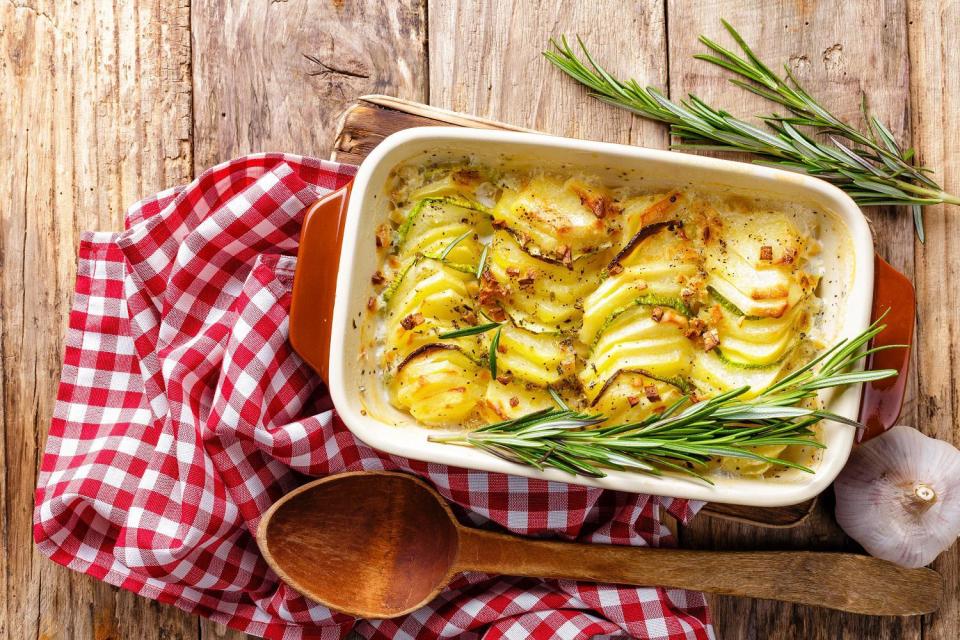 Scalloped Golden Potatoes With Rosemary and Thyme