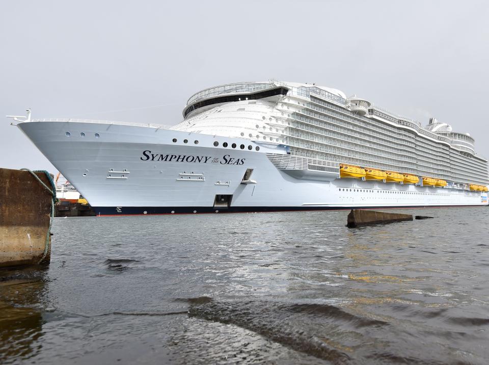 The Royal Caribbean Cruise ship, the Symphony of the Sea.