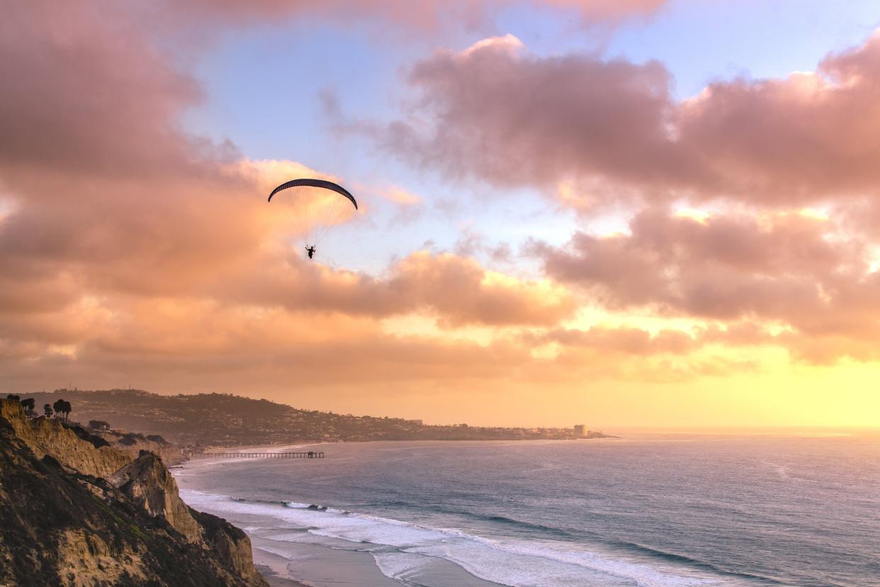 beach sunset in San Diego, CA