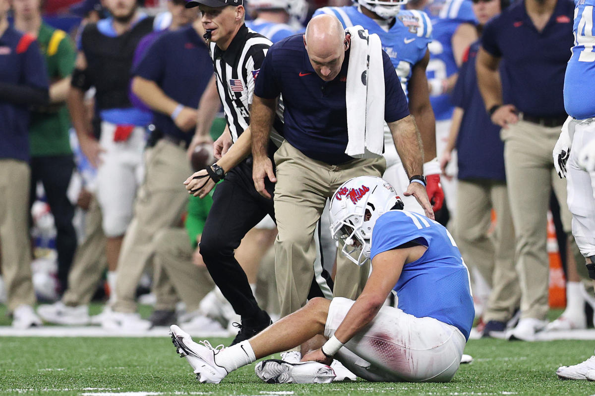 Matt Corral injury update: Top NFL Draft prospect suffers ankle injury,  x-rays negative - Pride Of Detroit