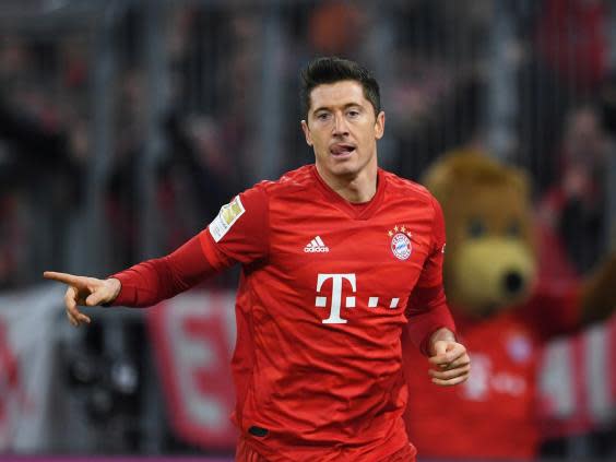 Bayern striker Lewandowski (Reuters)