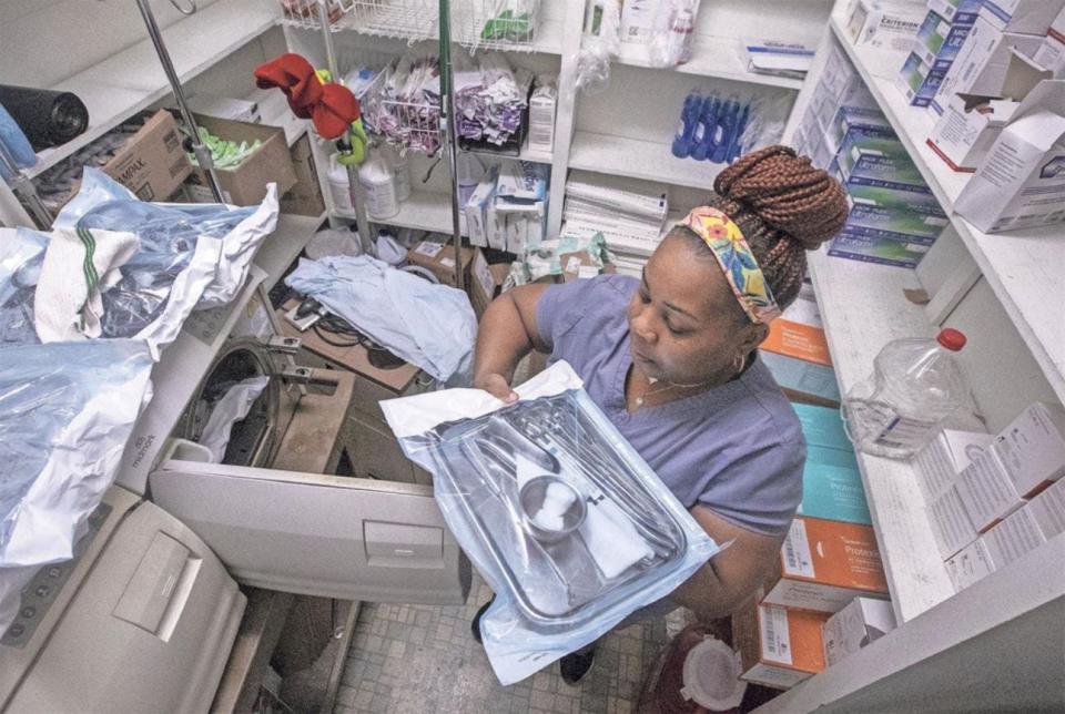 Working at the clinic, operating room technician Nikki Jordan says she’s found her purpose – doing her “part in the world,” as she puts it. Nearly two weeks after the 1973 Roe v. Wade decision was overturned, the abortion clinic is still providing abortions. But the Hope Medical Group for Women faces a looming court case on Friday that could spell an end to that.