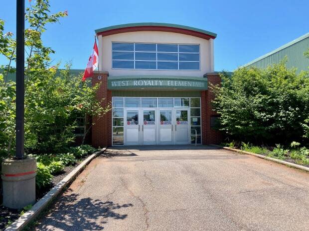 West Royalty Elementary reopened Monday following a shutdown due to COVID-19. (Jane Robertson/CBC - image credit)