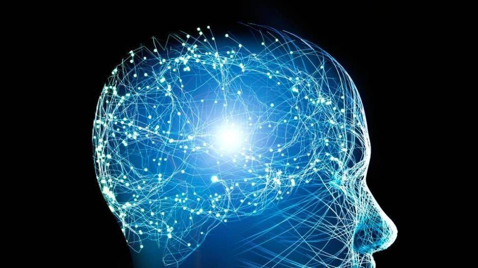 Ilustgración de conexiones en el cerebro humano