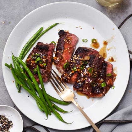 Steak with Scallion-Ginger Sauce