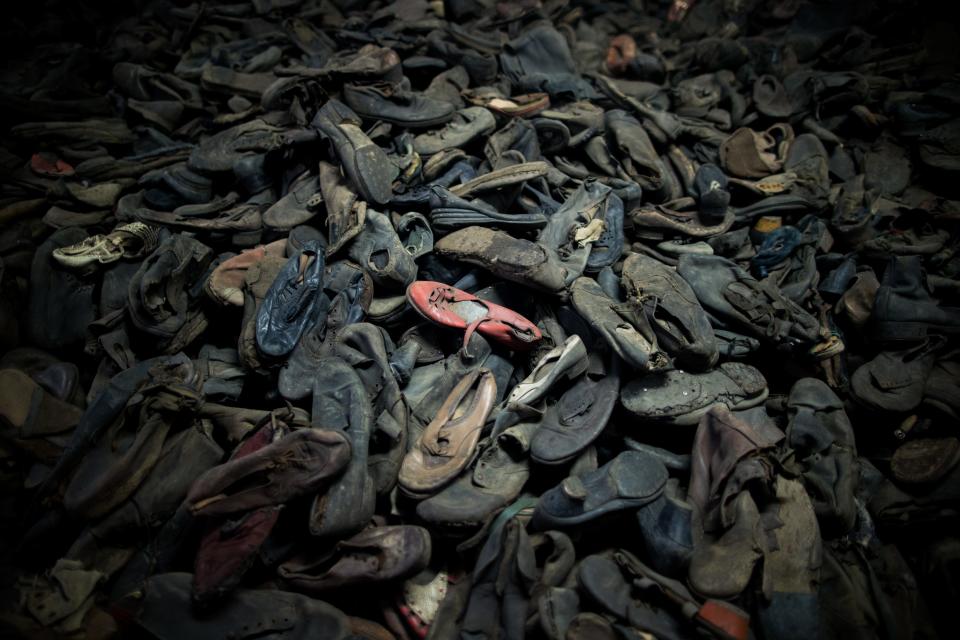 shoes of the victims of Aushwitz