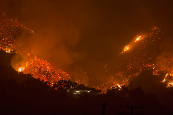 The biggest of the SoCal fires has reached Santa Barbara, and it could keep spreading