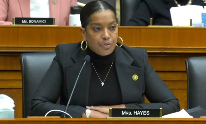 Connecticut Democrat Jahana Hayes, a former teacher, led much of the debate over House Republicans’ parents rights bill. (Committee on Education and the Workforce)