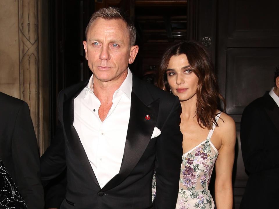 Daniel Craig and Rachel Weisz attending the Spectre Premiere after party at the British Museum on October 26, 2015 in London, England