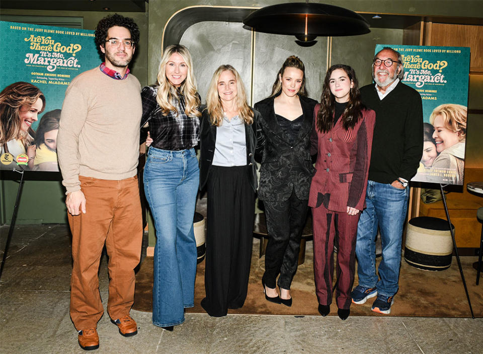 Benny Safdie, Kelly Fremon Craig, Julie Ansell, Rachel McAdams, Abby Ryder Fortson, James L. Brooks at Screening of Are You There God? It's Me Margaret?