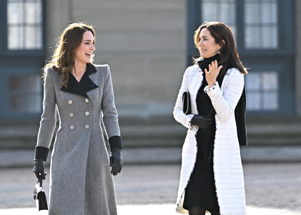 Kate Duchess of Cambridge and Crown Princess Mary of Denmark