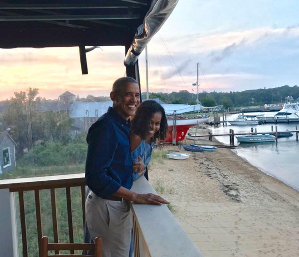 From left: Barack and Michelle Obama | Michelle Obama/Twitter