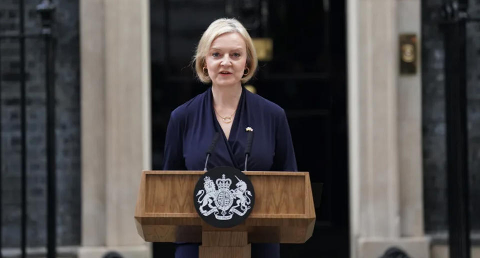 British PM Liz Truss resigning after 45 days in office