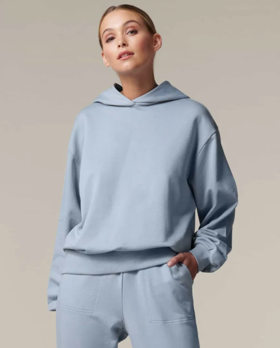 powder blue hoodie from Forever New