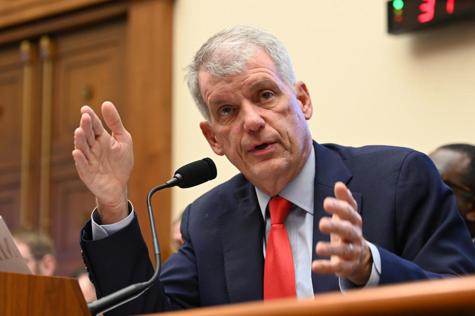 Wells Fargo CEO Tim Sloan testifies before a House Financial Services Committee hearing titled: 