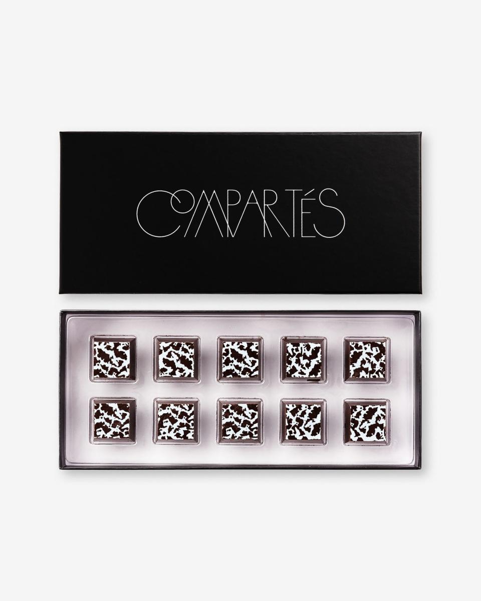 <p><a href="https://go.redirectingat.com?id=74968X1596630&url=https%3A%2F%2Fcompartes.com%2Fproducts%2Fsalted-caramel-brulee-gourmet-dark-chocolate-gift-box&sref=https%3A%2F%2Fwww.redbookmag.com%2Flove-sex%2Frelationships%2Fg46587476%2Ftc-valentine-gift-guide%2F" rel="nofollow noopener" target="_blank" data-ylk="slk:Shop Now;elm:context_link;itc:0;sec:content-canvas" class="link ">Shop Now</a></p><p>Brulee Caramel Chocolates Gift Box</p><p>compartes.com</p><p>$34.95</p>