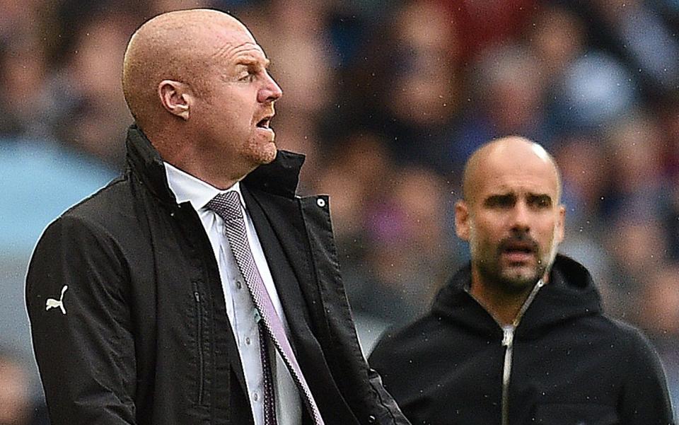 Sean Dyche and Pep Guardiola