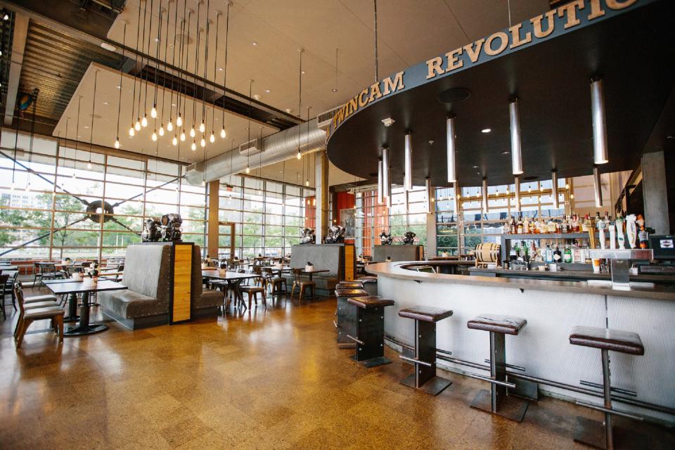 Motor Bar & Restaurant at the Harley-Davidson Museum serves lunch and dinner daily, with weekly specials including a Friday fish fry and Sunday brunch.