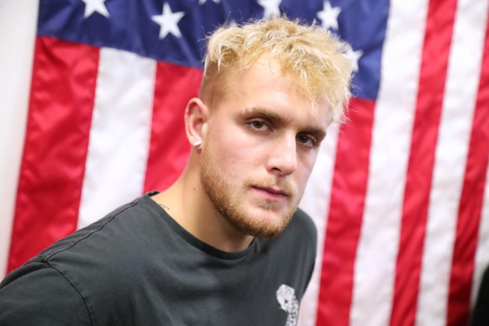 <div class="inline-image__caption"><p>Jake Paul attends Logan Paul Workout Showcase at Wild Card Boxing Club on October 22, 2019, in Hollywood, California.</p></div> <div class="inline-image__credit">Leon Bennett/Getty</div>