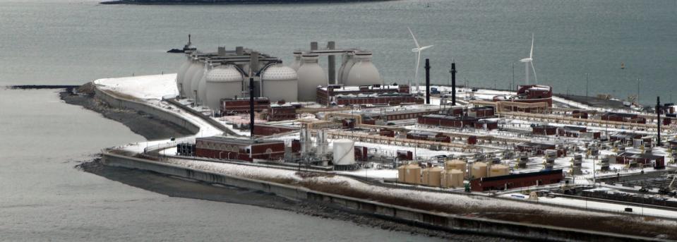 The Deer Island water treatment plant in Boston began operation in 1995. It treats wastewater from towns across greater Boston and discharges cleaned effluent into the Atlantic Ocean. <a href="https://commons.wikimedia.org/wiki/File:Deer_Island_Waste_Water_Treatment_Plant_aerial.jpg" rel="nofollow noopener" target="_blank" data-ylk="slk:Doc Searls/Wikipedia;elm:context_link;itc:0;sec:content-canvas" class="link ">Doc Searls/Wikipedia</a>, <a href="http://creativecommons.org/licenses/by/4.0/" rel="nofollow noopener" target="_blank" data-ylk="slk:CC BY;elm:context_link;itc:0;sec:content-canvas" class="link ">CC BY</a>