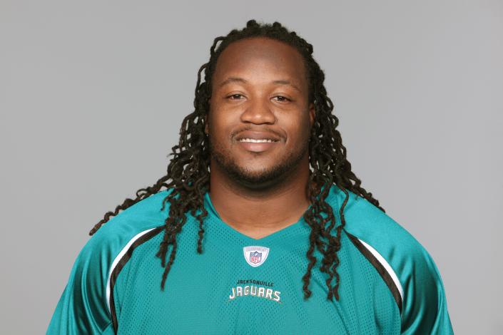 Uchechukwu Nwaneri, seen in this is a 2010 photo of the Jacksonville Jaguars NFL football team, died Friday in a West Lafayette home. Nwaneri is a former Purdue University football standout.
