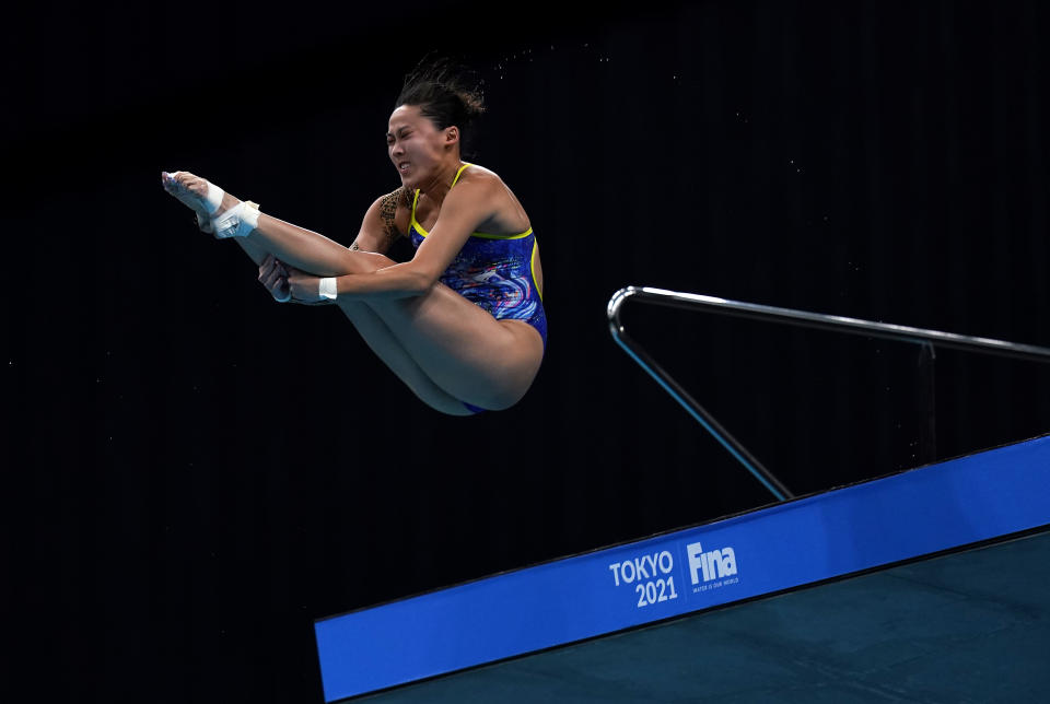 Singapore diver Freida Lim during the Fina Diving World Cup in May.