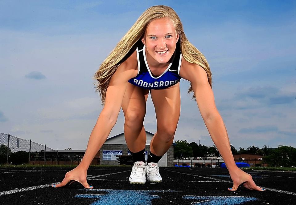 Boonsboro's Abby Duncan set the Washington County record in the girls 100-meter dash in 12.09 seconds in 2012 after setting the county record in the girls 400 in 56.86 seconds in 2010. Duncan's record in the 100 was broken on April 13, 2022, by Broadfording's Aji Mbye (11.97).