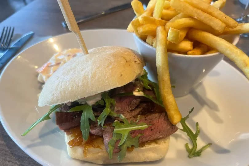 I ordered The Landmark Steak Sandwich (£12)