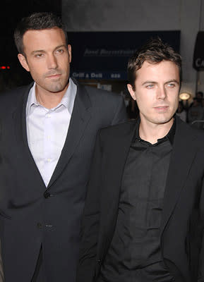 Director Ben Affleck and Casey Affleck at the Westwood premiere of Miramax Films' Gone Baby Gone