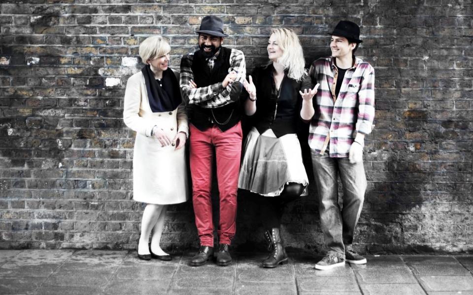 Stéphanie Kuypers (second from right), a tour guide with Women of London and Tour for Muggles